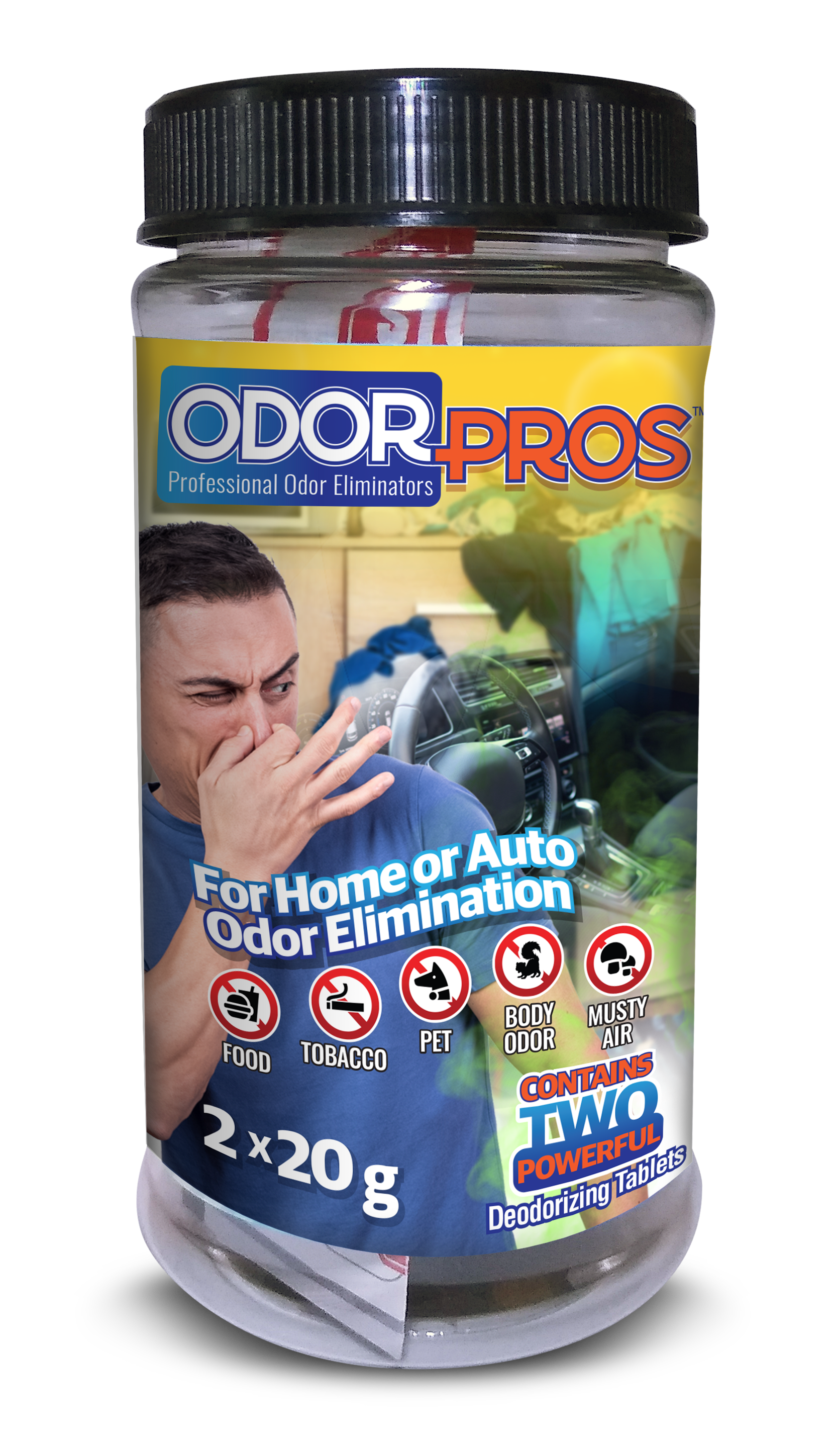 Odor removal kit jar